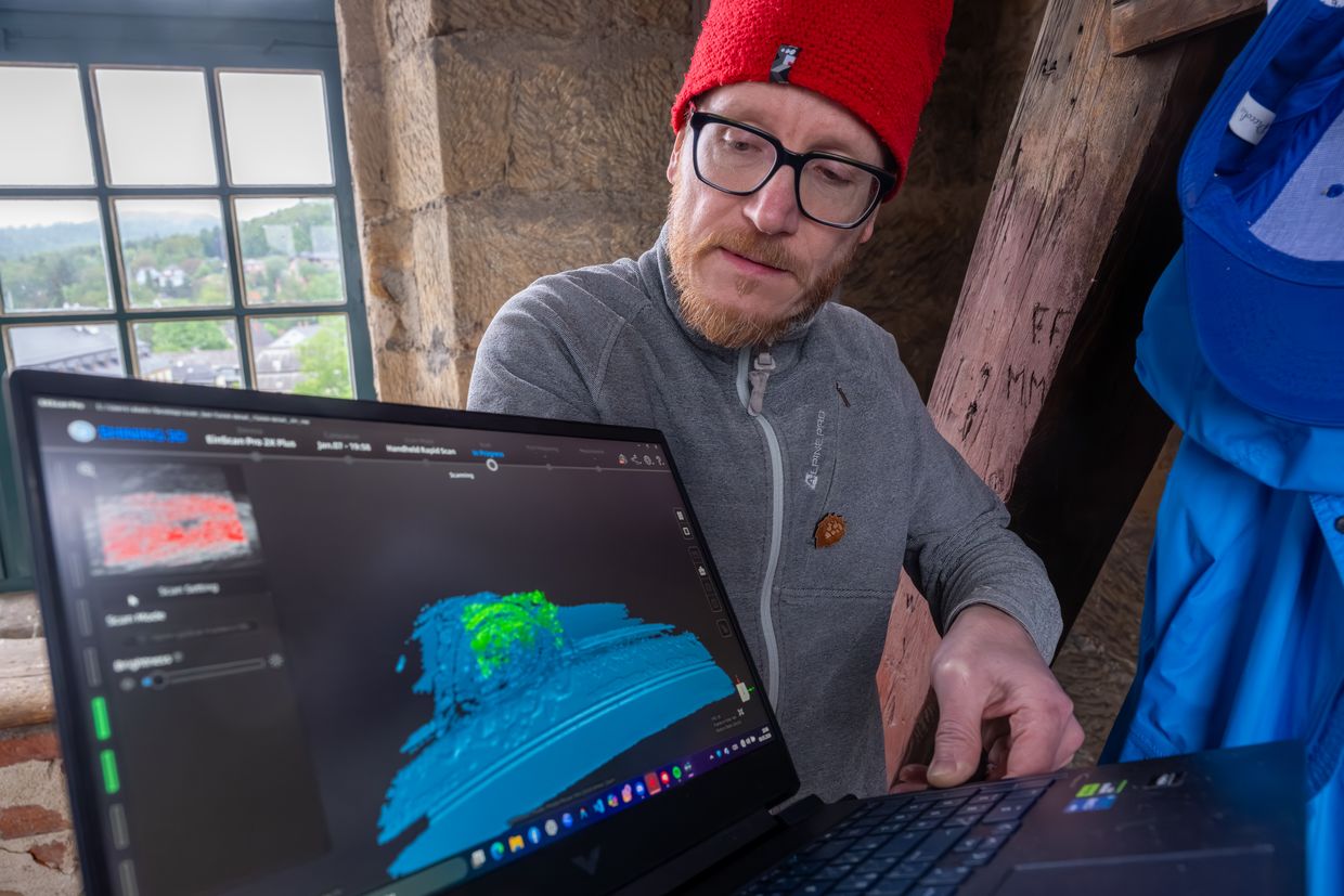 Vedoucí multioborového týmu Jan Koprnický z Fakulty mechatroniky, informatiky a mezioborových studií TUL | Foto: Lubomír Slavík TUL zvon Koprnicky