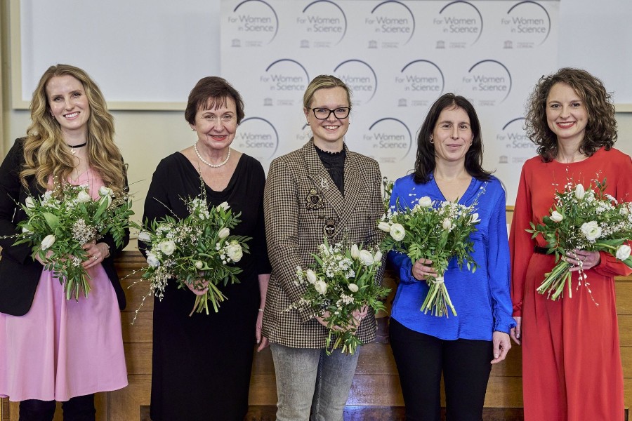 Vědkyně Markéta Hujerová, Ilona Müllerová, Michaela Tancerová, Silvie Rimpelová a Pavla Hubálková